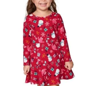 The Children's Place Christmas Baby Skater Dress 18-24 Months